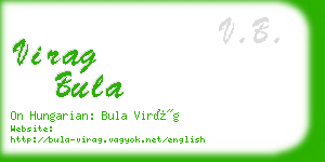 virag bula business card